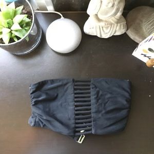 Black bando bikini top